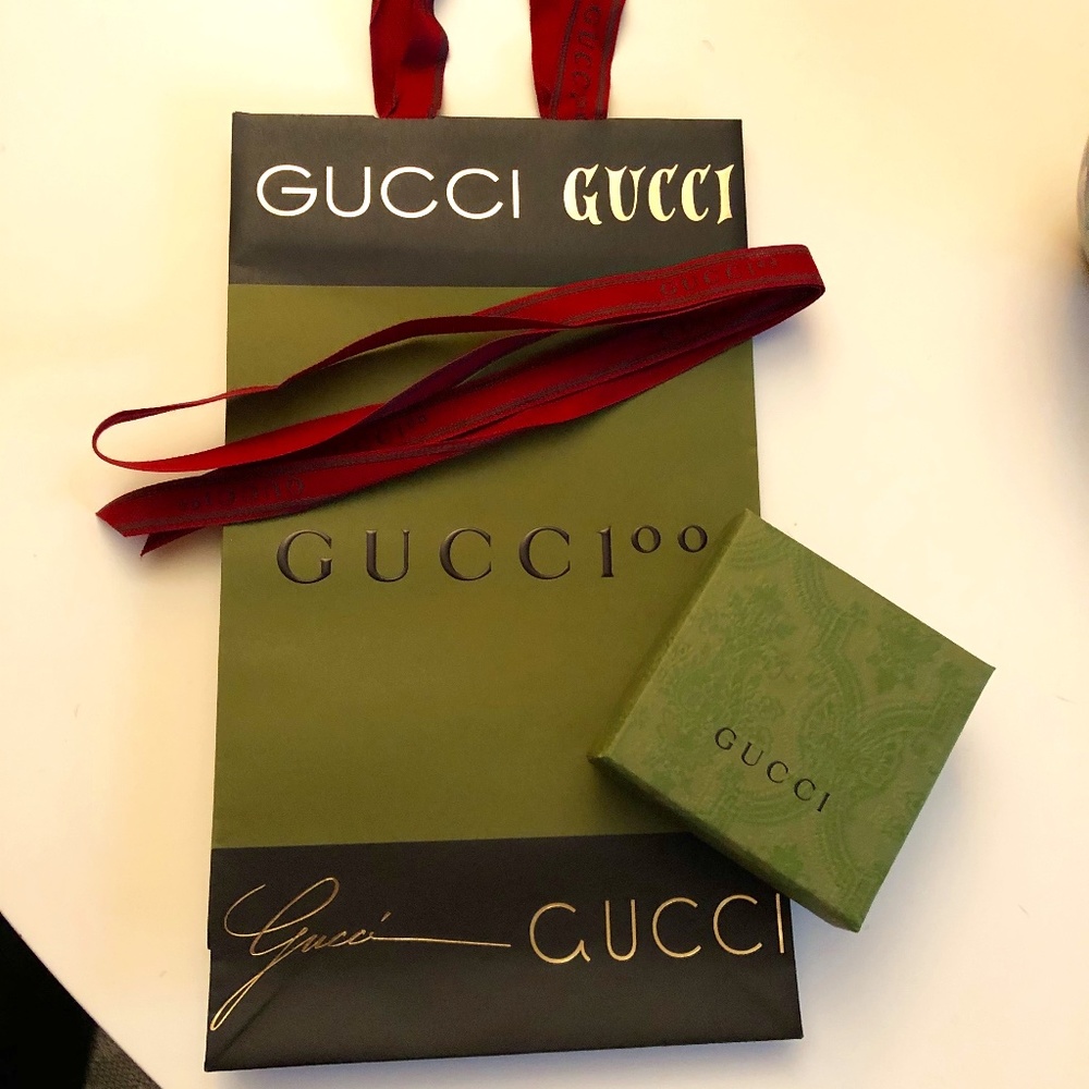 Gucci 100 Limited Edition bag, ring box, and ribbon 🛍